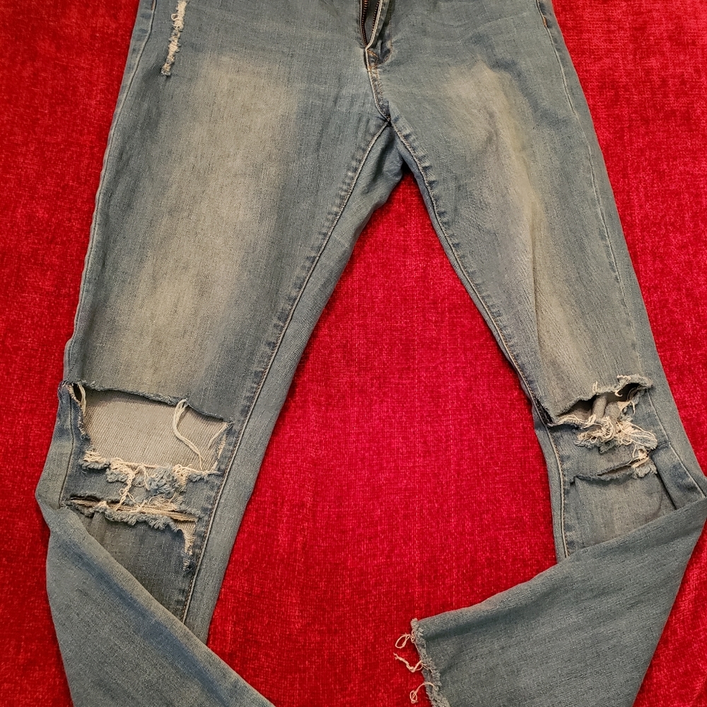 Huitoulu Womans Distressed Jeans